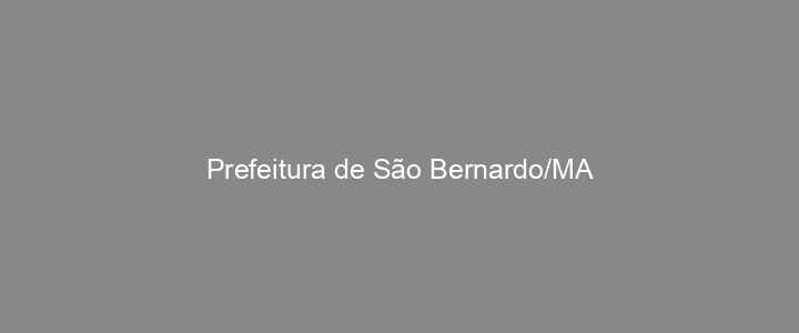 Provas Anteriores Prefeitura de São Bernardo/MA